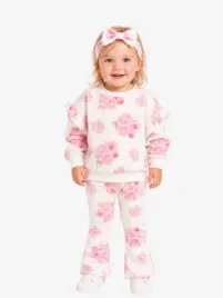 Adee Meisjes Baby Joggingpak Dakota Snow Wit