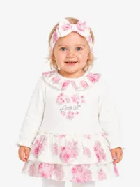 Adee Meisjes Baby Jurk Darla Snow Wit