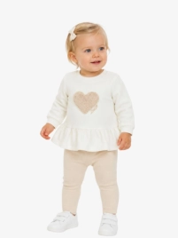 Adee Meisjes Baby Set Legging Demi Snow White