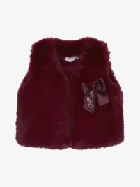 Adee Meisjes Gilet Anna Deep Cherry