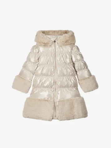 Meisjes Winterjas Aurora Stone Beige
