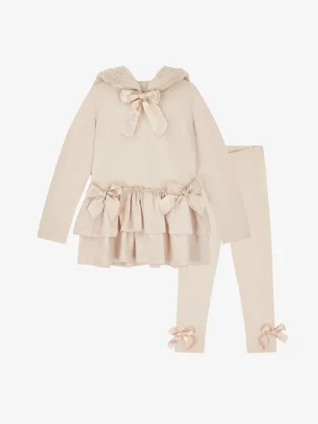 Meisjes Set Legging Alina Stone Beige
