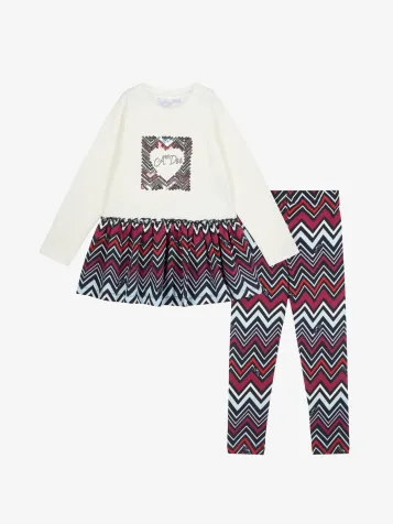 Meisjes Set Legging Crissy Snow Wit