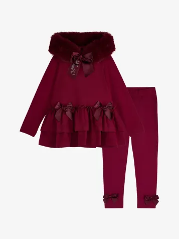 Meisjes Set Legging Alina Deep Cherry