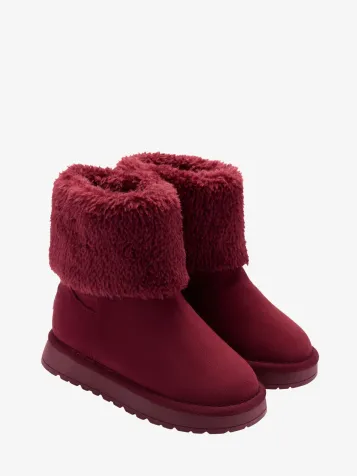 Meisjes Laarzen Fluffie Deep Cherry