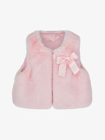 Meisjes Baby Gilet Dani Pale Roze