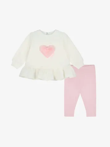 Meisjes Baby Set Legging Demi Snow Wit