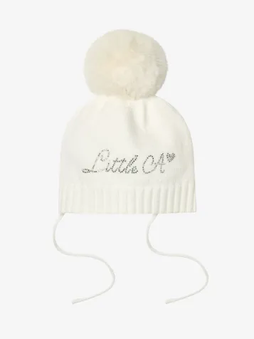 Meisjes Baby Muts Diamond Snow Wit