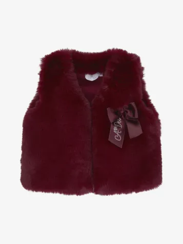 Meisjes Gilet Anna Deep Cherry