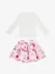 ADee Meisjes Set Rok Ariella Snow Wit