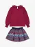 ADee Meisjes Set Rok Chloe Deep Cherry