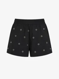 Alix The Label Dames Short Eyelet Navy