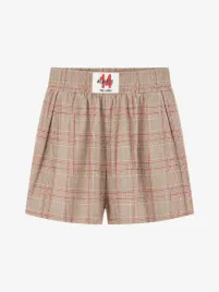 Alix The Label Dames Short Sporty Check Sand