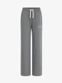 Alix The Label Dames Broek Scuba Wide Leg Light Grijs