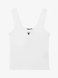 Alix The Label Dames Tanktop Knitted Soft White
