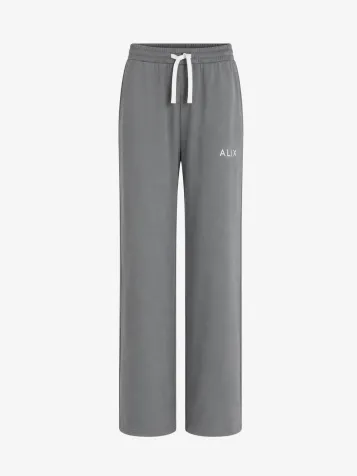 Dames Broek Scuba Wide Leg Light Grijs
