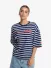 Alix The Label Dames T-shirt YD Stripe Navy