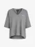 Alix The Label Dames Top Scuba V-neck Light Grijs