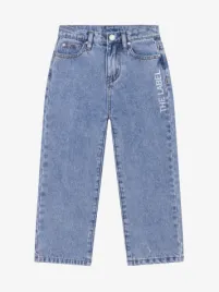 Alix Mini Meisjes Spijkerbroek Flowy Mid Denim Blauw
