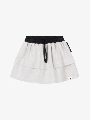 Meisjes Rok Ruffle Light Grijs Melange