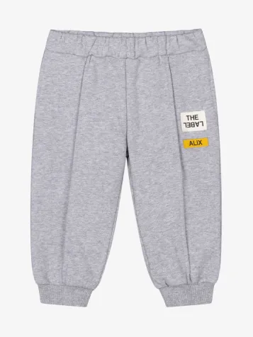Unisex Baby Joggingbroek Pintuck Soft Grijs Melange