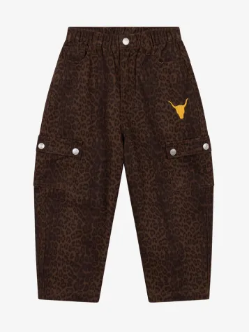 Meisjes Spijkerbroek Leopard Cargo Animal