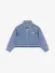 Alix Mini Meisjes Blouse Flowy Denim Blouse Mid Denim Blauw