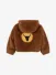Alix Mini Unisex Kids Jas Faux Fur Cognac