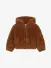 Alix Mini Unisex Kids Jas Faux Fur Cognac