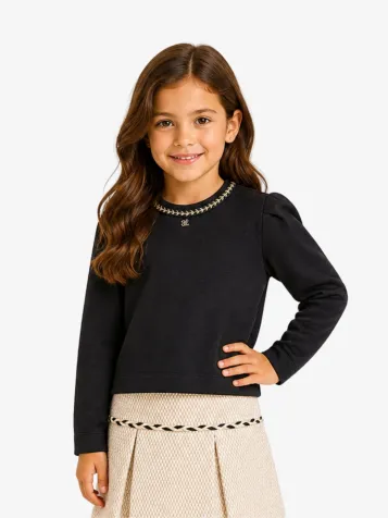Meisjes Longsleeve Zwart