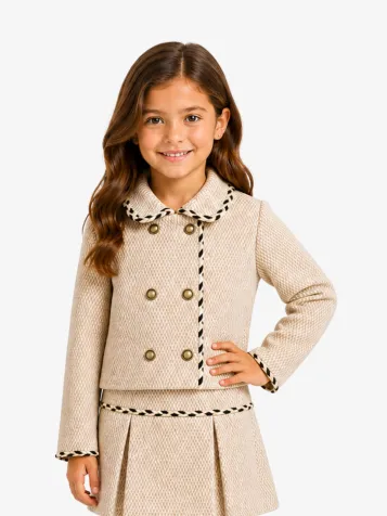 Meisjes Jacket Latte