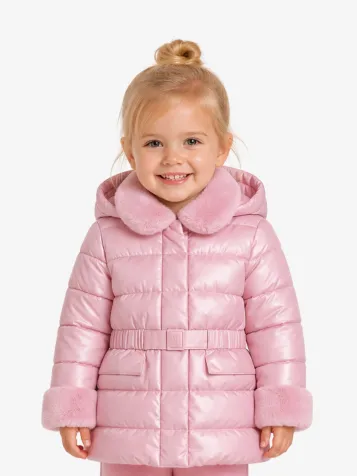 Meisjes Winterjas Satin Petal