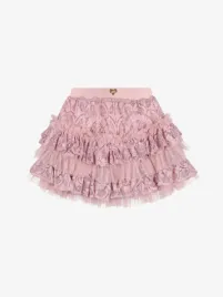 Angels Face Meisjes Rok Olivia Tiered Sequin Lace Vintage Roze