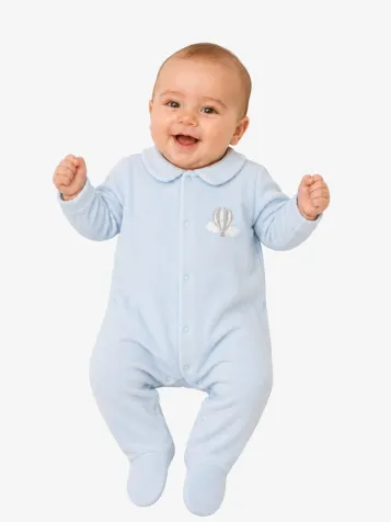 Jongens Baby Boxpakje Luchtballon Blauw