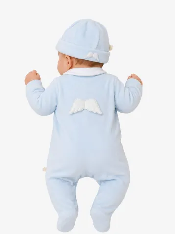 Jongens Baby Boxpakje Muts Angel Blauw