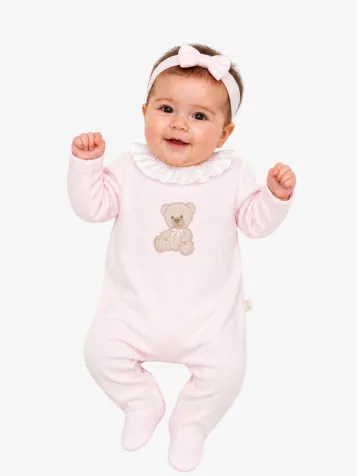 Meisjes Baby Boxpakje Teddybeer Roze