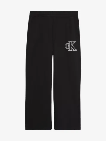 Heren Broek Knit Wide Zwart