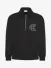 Calvin Klein Heren Sweater Polo Zip Knit Zwart