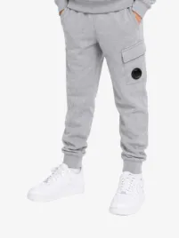 C.p. Company Kids Jongens Joggingbroek Melange Grijs