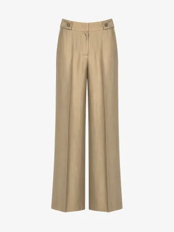Dames Broek Lolani Wide Brilliant Gold