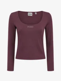 Guess Dames Longsleeve Top Lotus Regal Plum