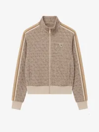 Guess Dames Vest 4g Allover Jacquard Rhombus 