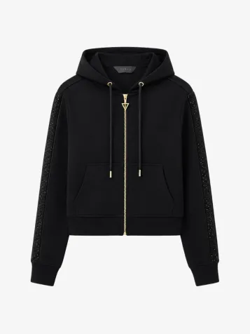New Hooded Victoire Scuba Zipp Jet Black A996