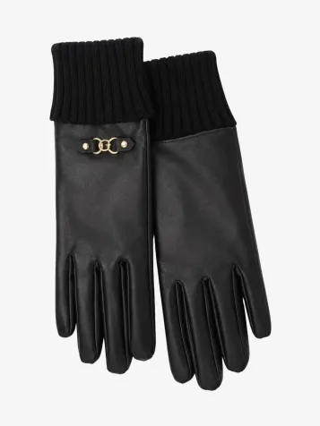 Samantha Gloves Black Logo