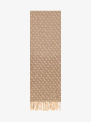 60 X 190 Cm Scarf Taupe Multi