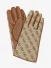 Guess Noelle Ii  Jacquard Gloves Latte Logo