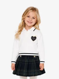 Guess Kids Meisjes Set Rok Creme Check