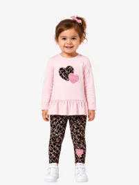 Guess Kids Meisjes Set Legging Polly Roze