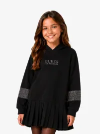 Guess Kids Meisjes Jurk Hoodie Zwart