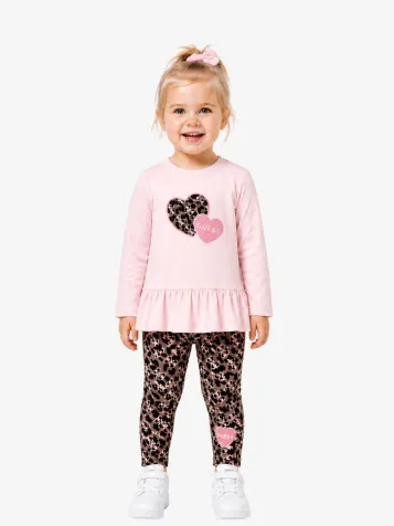 Meisjes Set Legging Polly Pink